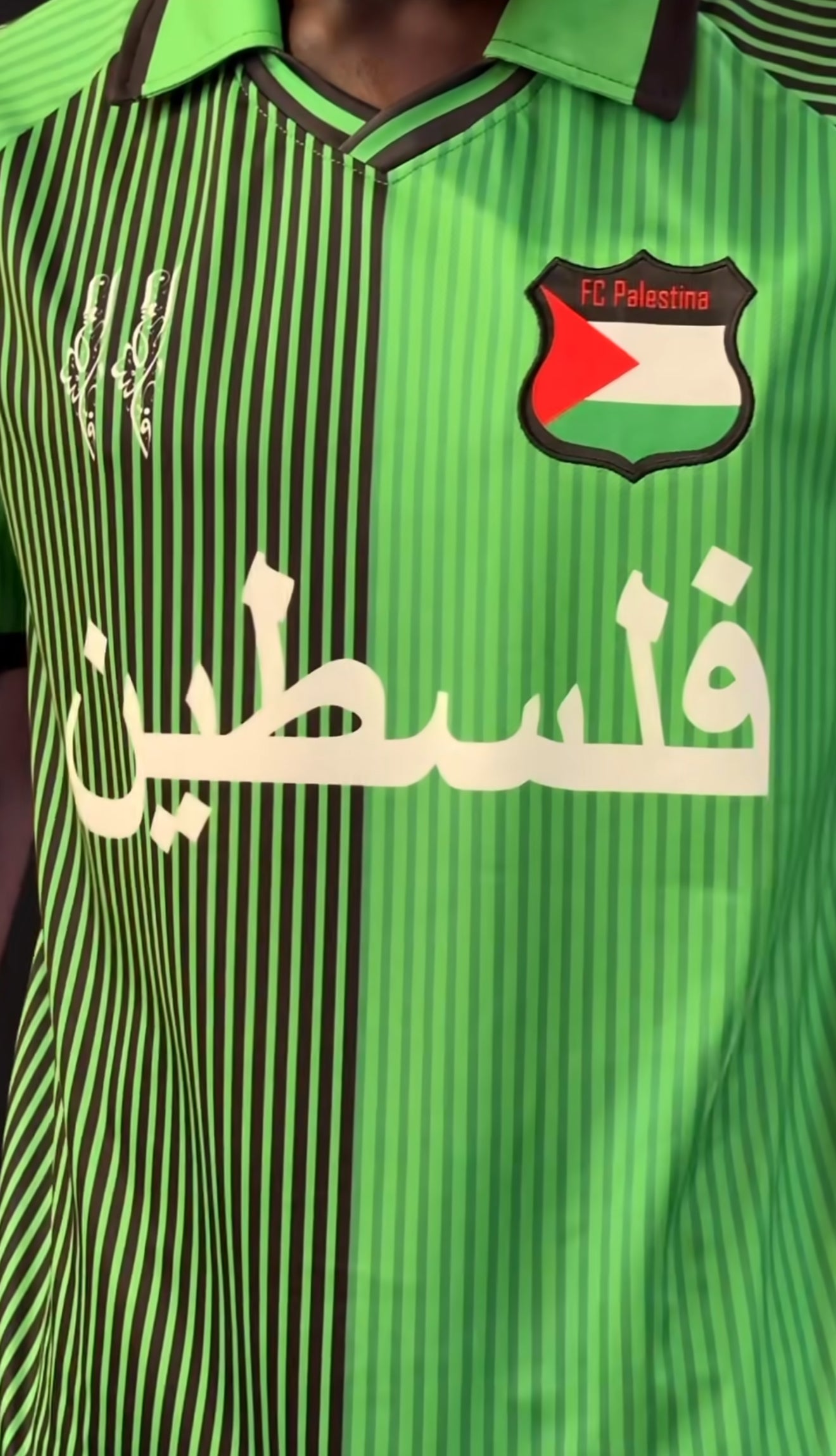 Camiseta Fc Palestine Futbol Maillot Green Retro