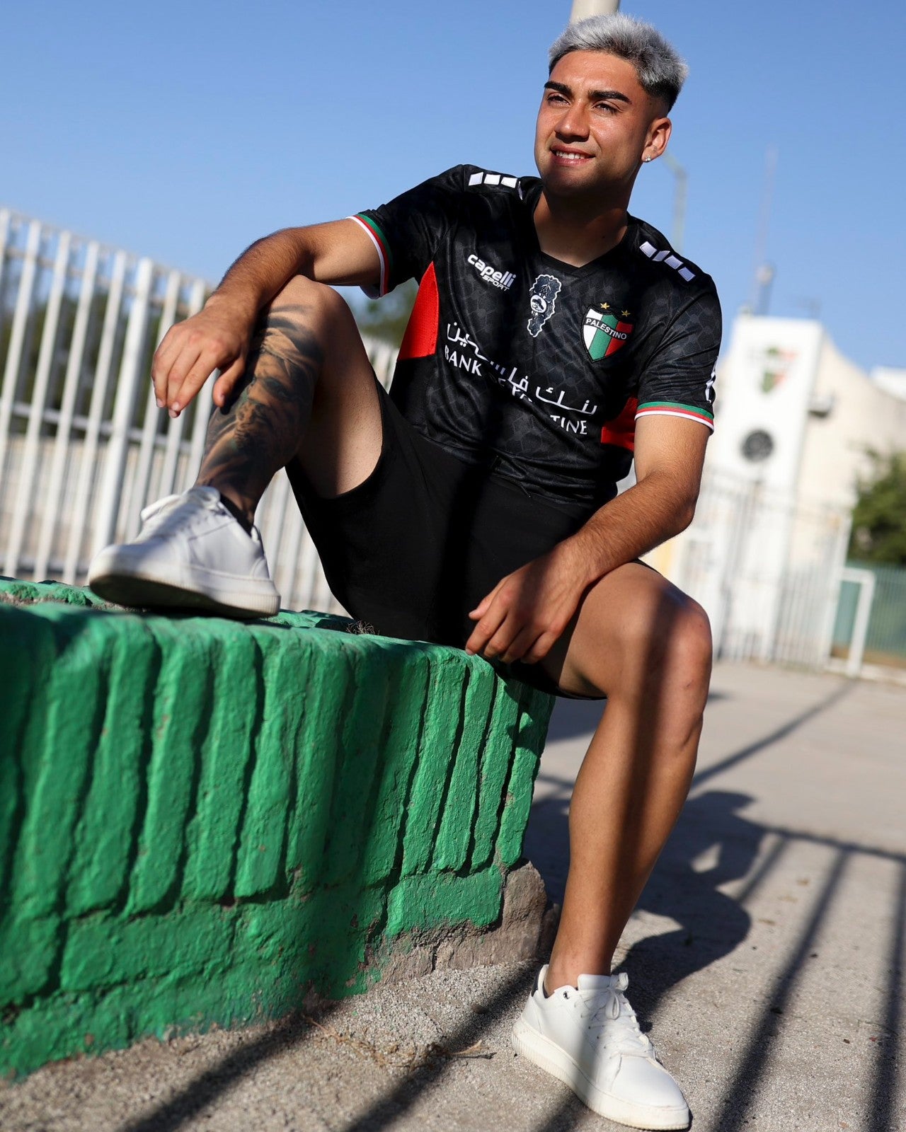 Camiseta Capelli Palestino Chile Oficial Palestina Libre Negra 2024 chileno