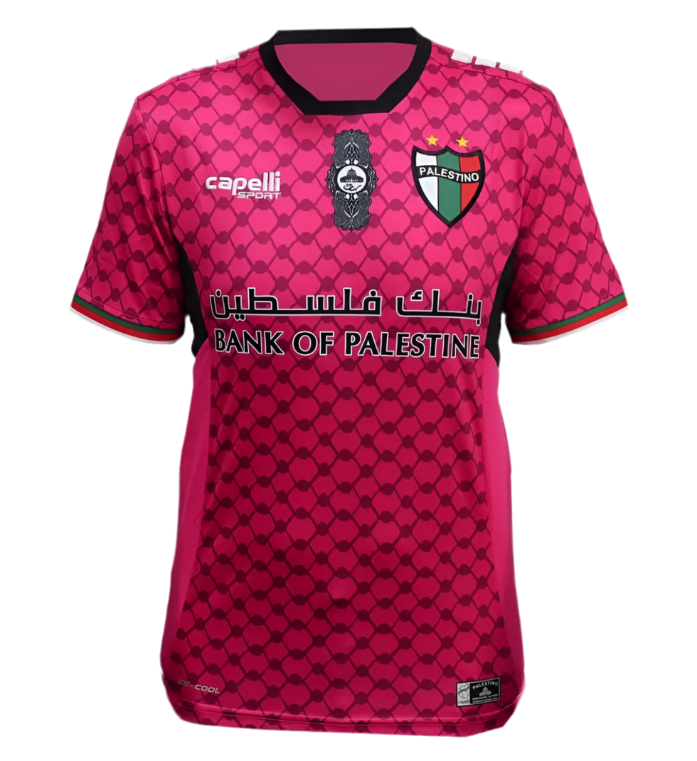 Camiseta Rosa Club deportivo Palestino Chile 2024 2025