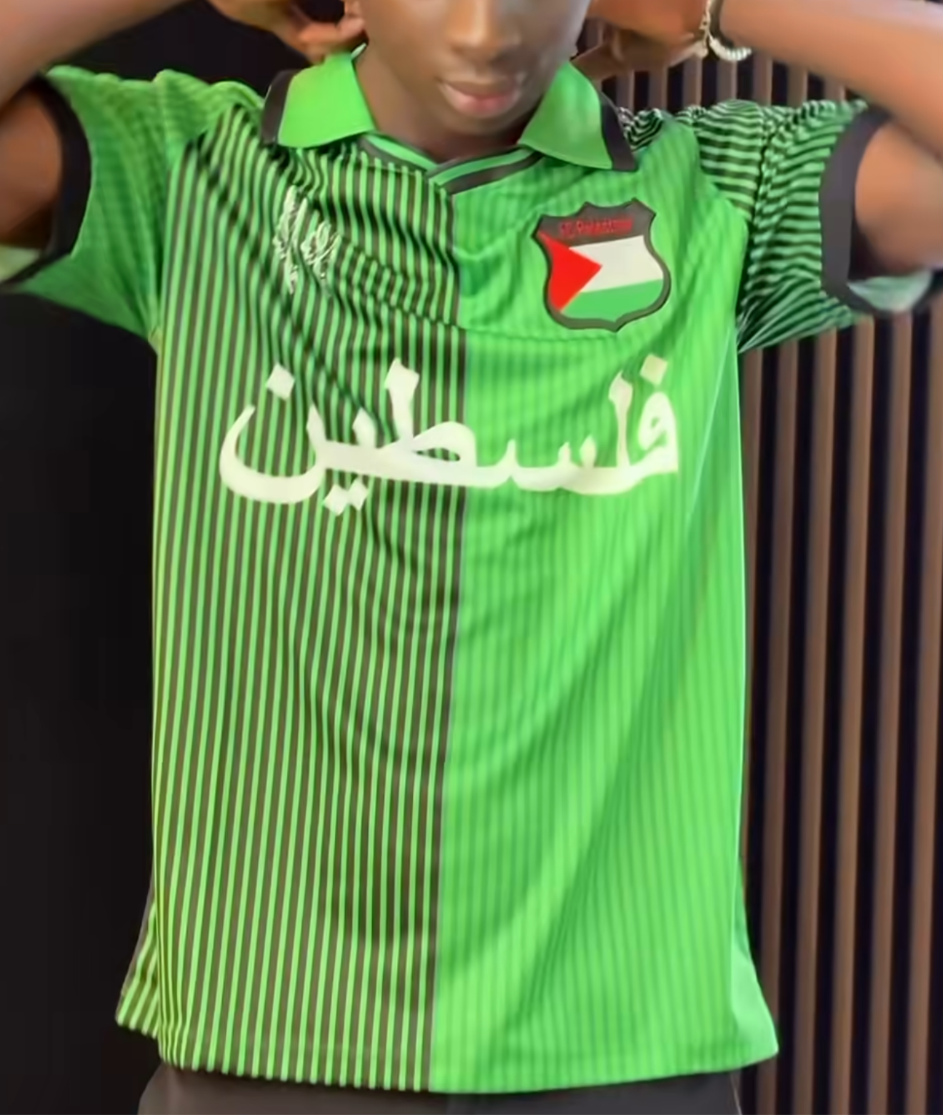 Camiseta Fc Palestine Futbol Maillot Green Retro
