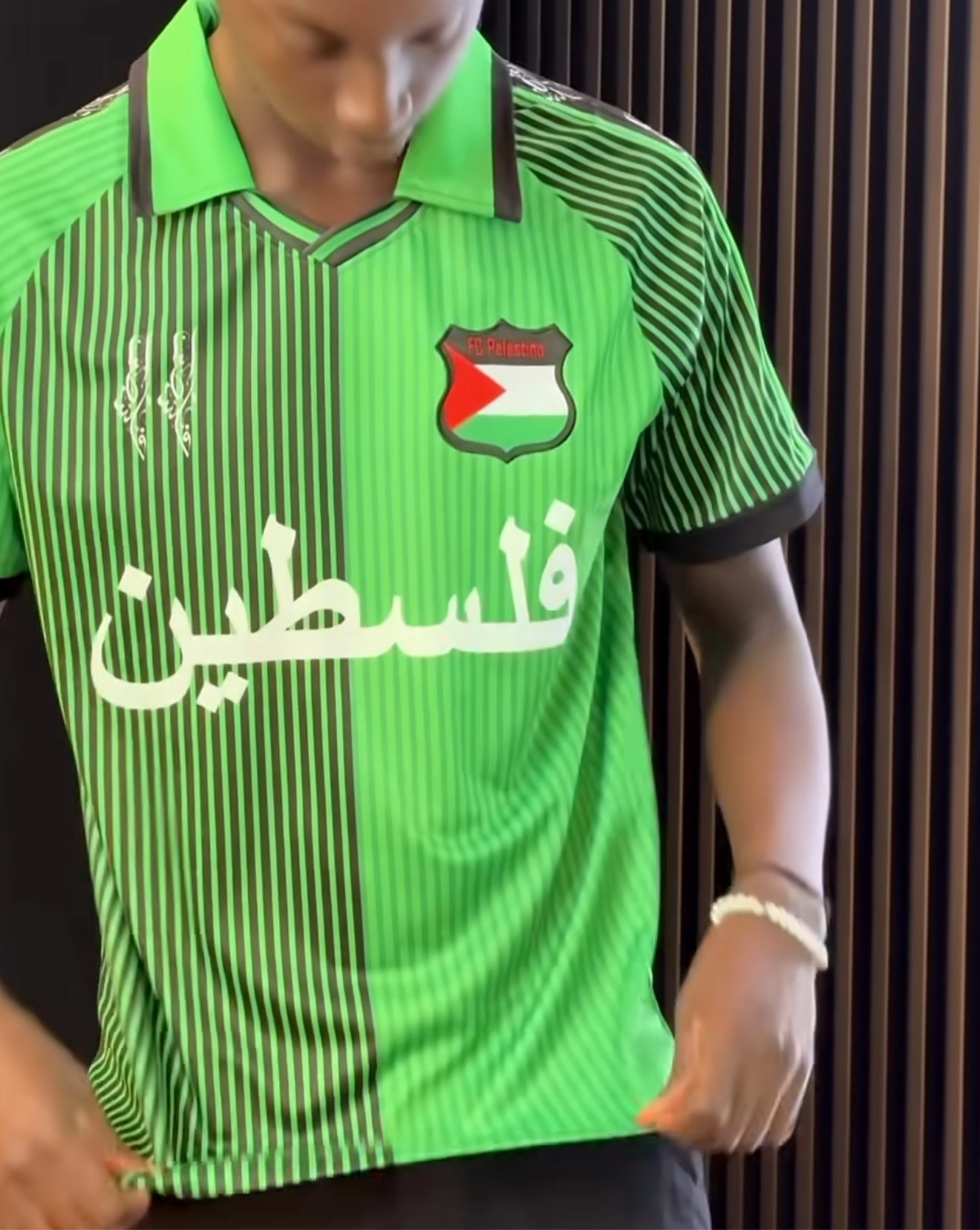 Camiseta Fc Palestine Futbol Maillot Green Retro
