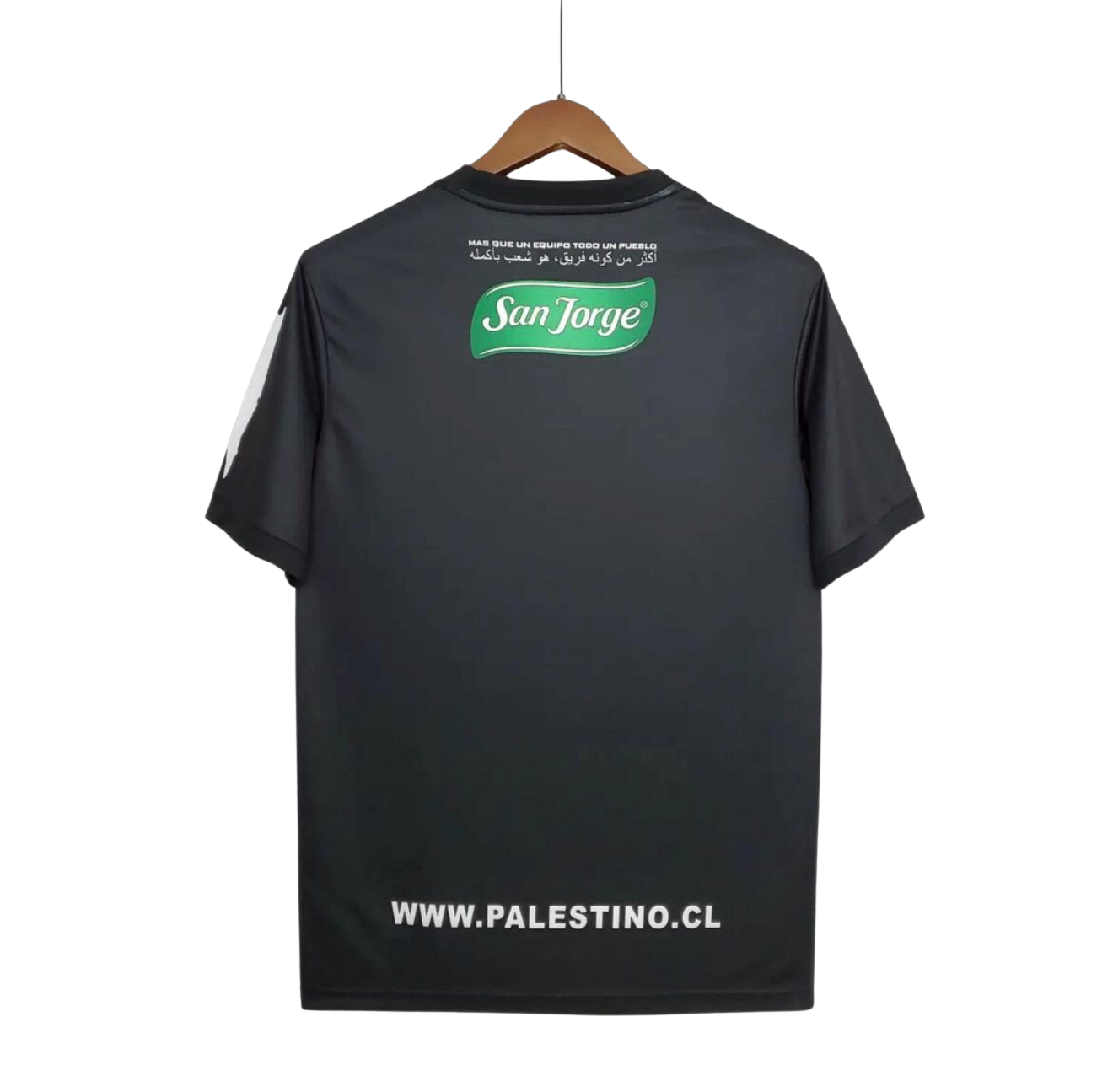 Camiseta Palestino negra visitante fútbol chile 2020 2021 2022 2023 2024 2025 Capelli Sport