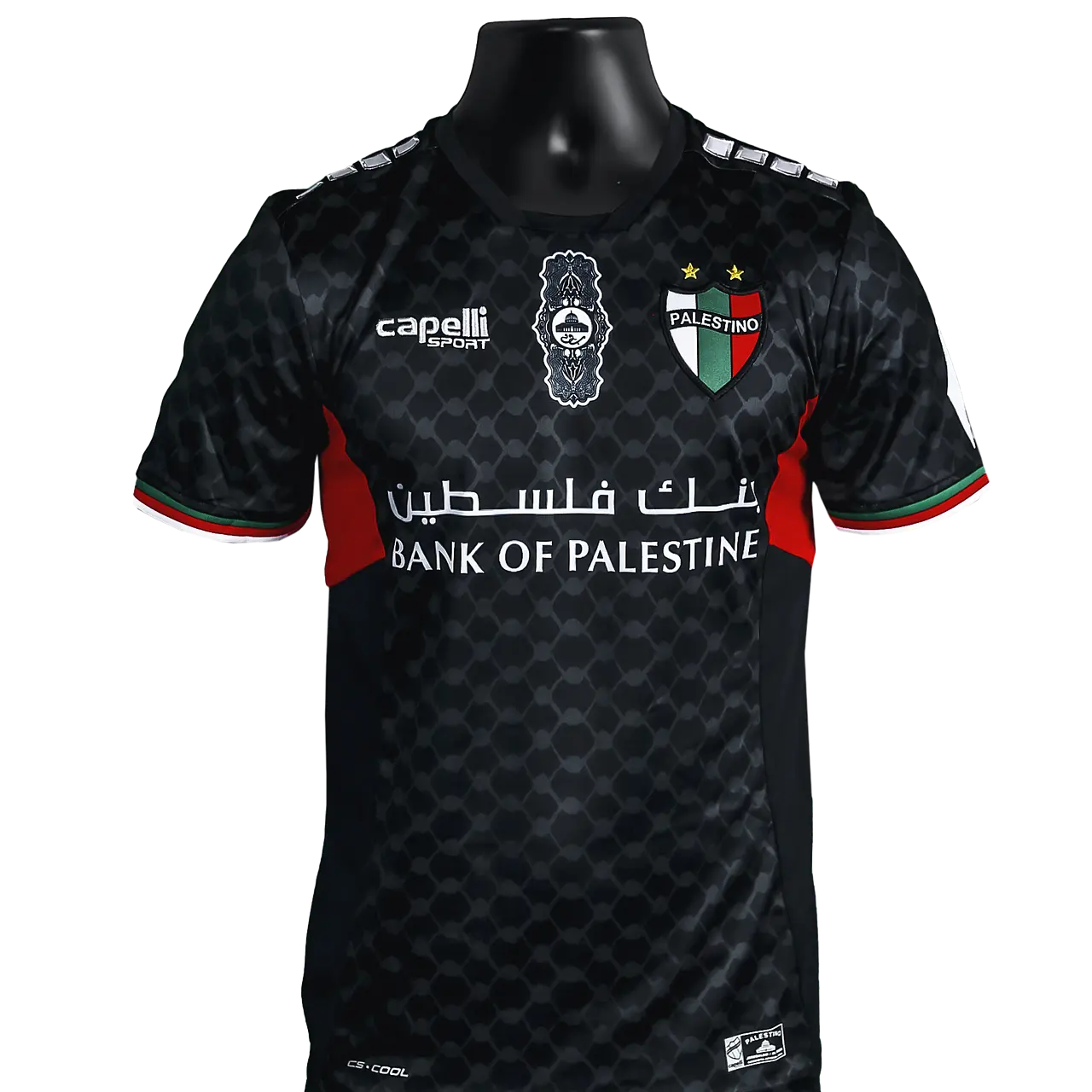Camiseta Palestino Chile Oficial Visitante Negra 2024 / 2025