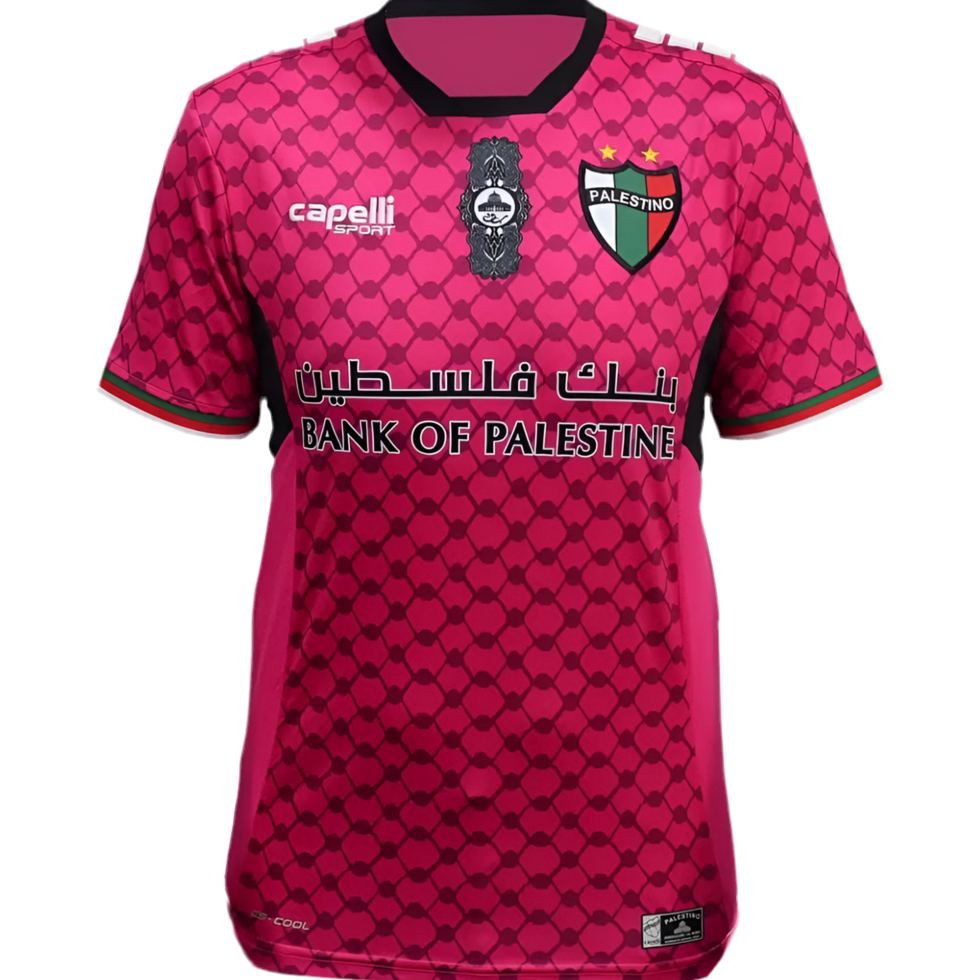 Camiseta Rosa Club deportivo Palestino Chile 2024 2025