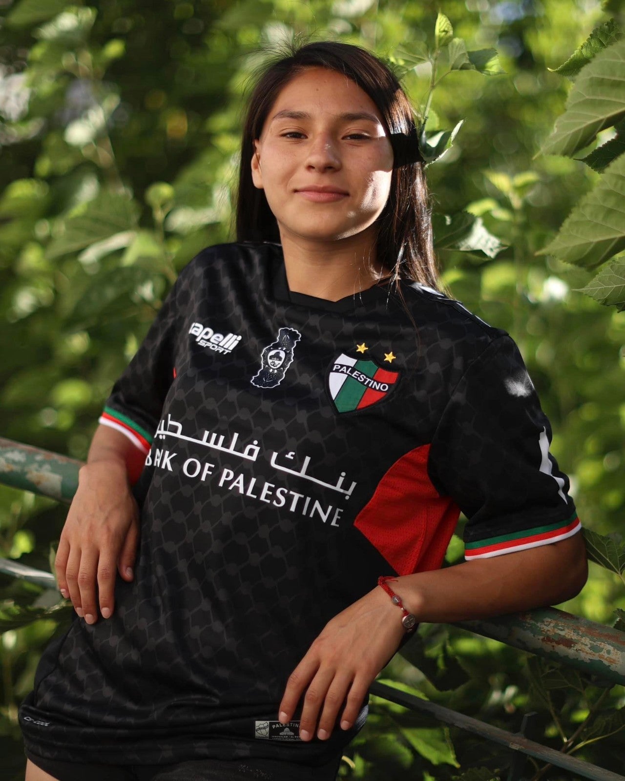 Camiseta Capelli Palestino Chile Oficial Palestina Libre Negra 2024 chileno