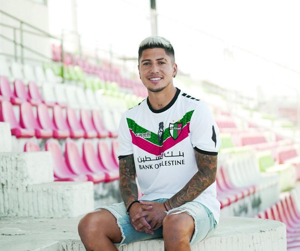 Camiseta Palestino blanca fútbol chile 2020 2021 2022 2023 2024 2025 Capelli Sport