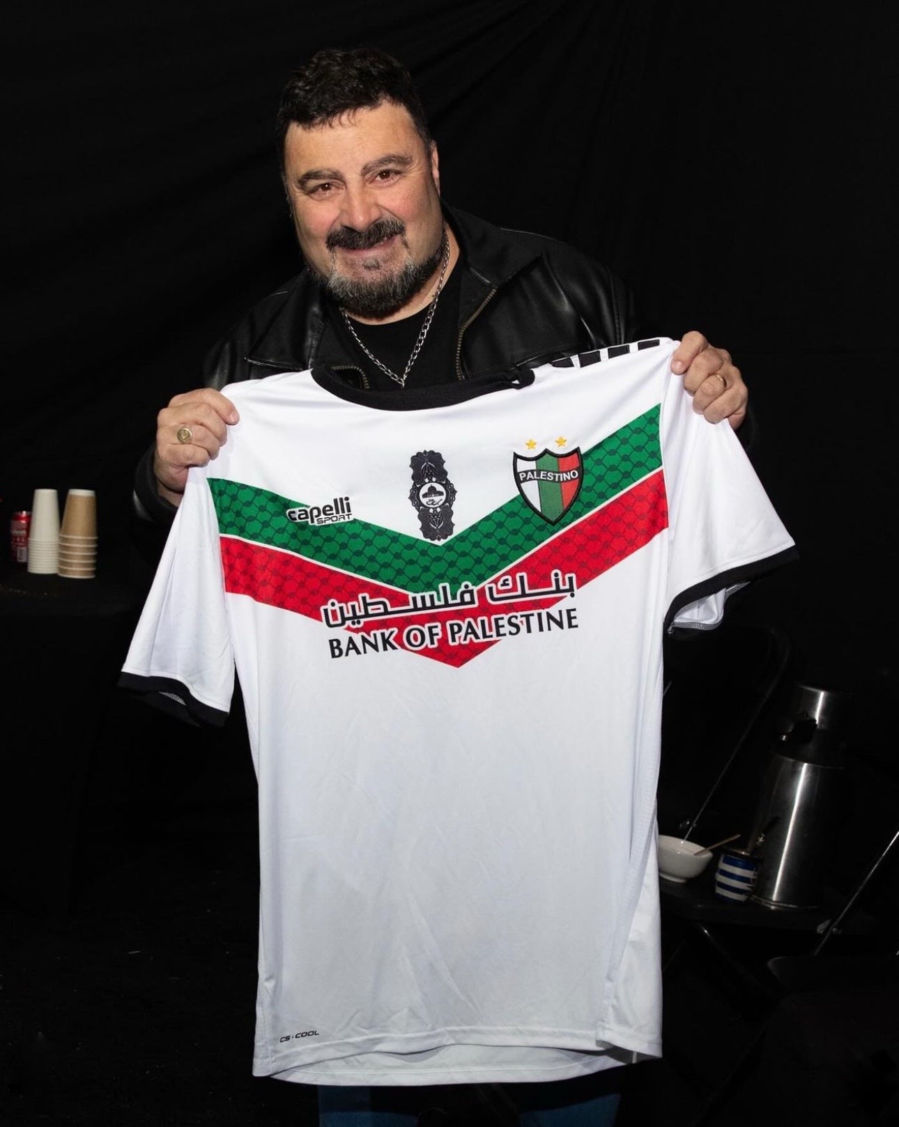 Camiseta Palestino blanca fútbol chile 2020 2021 2022 2023 2024 2025 Capelli Sport