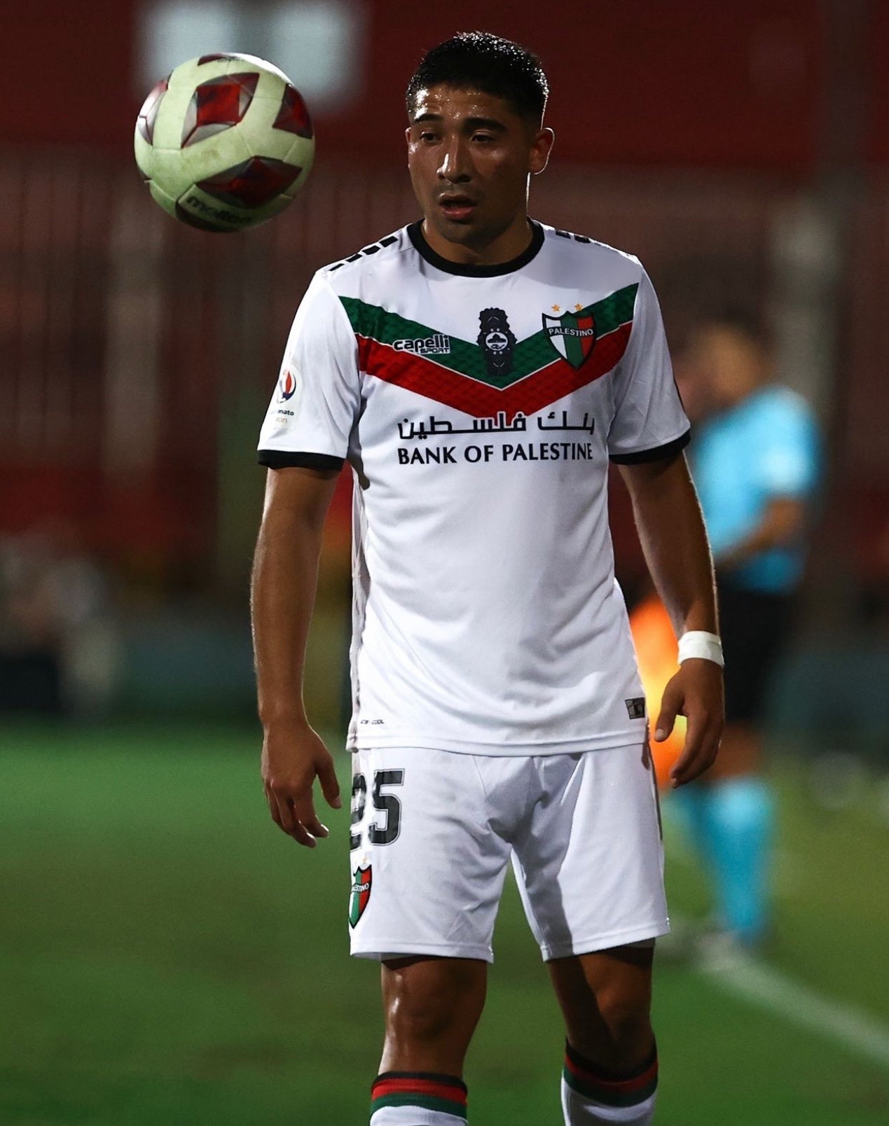 Camiseta Palestino blanca fútbol chile 2020 2021 2022 2023 2024 2025 Capelli Sport