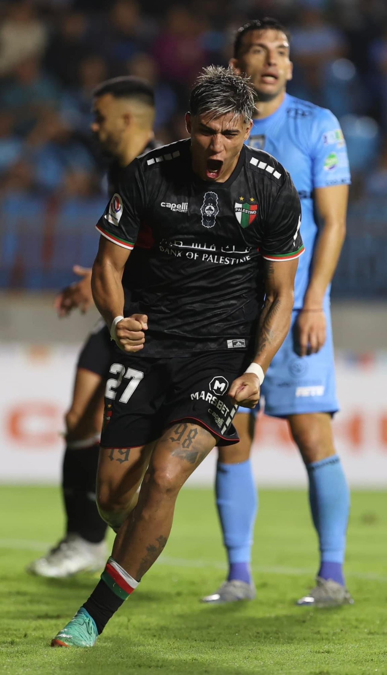 Camiseta Palestina Capelli Palestino negra fútbol chile 2024 2025