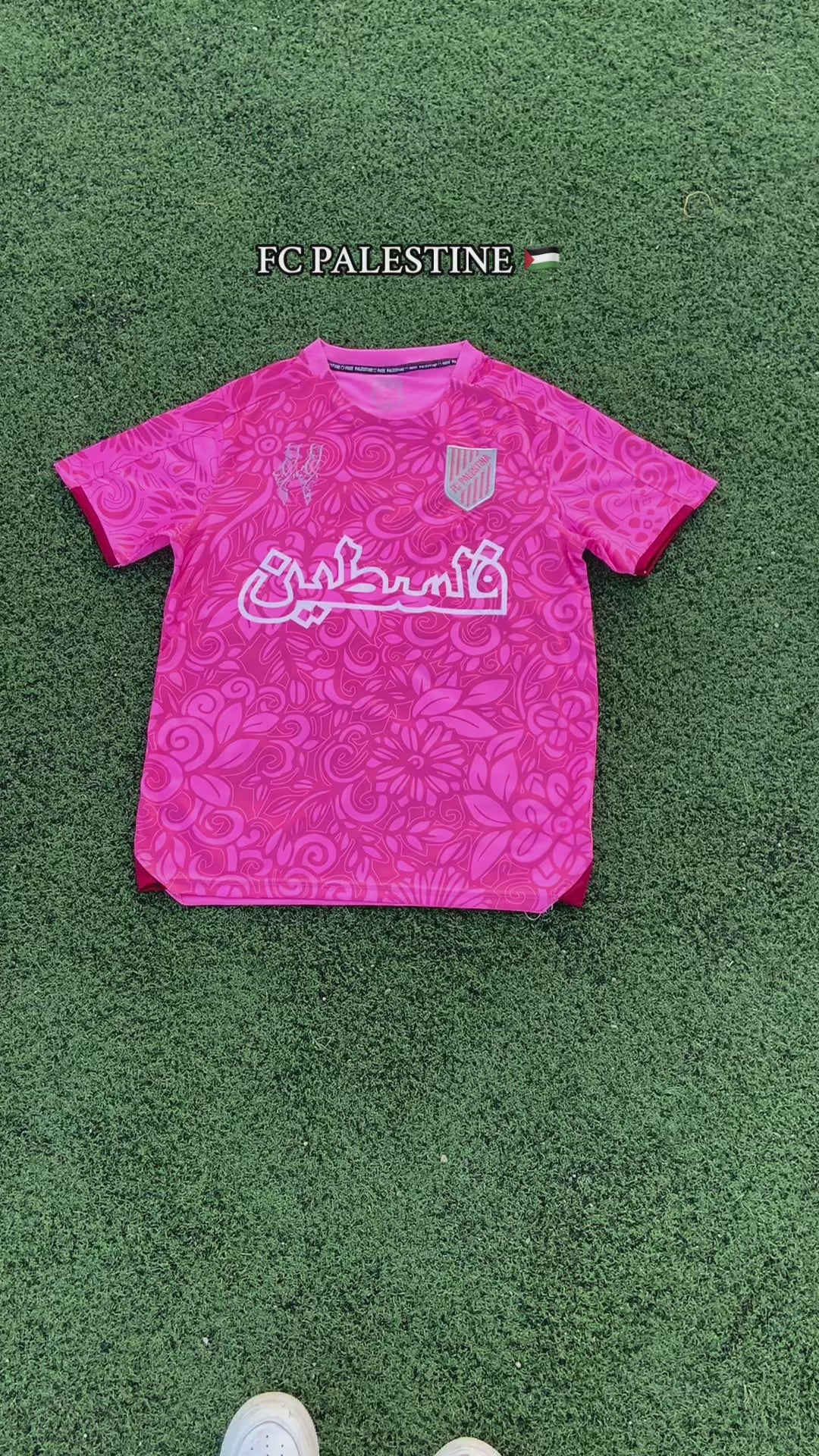 Vídeo Camiseta Palestina Rosa