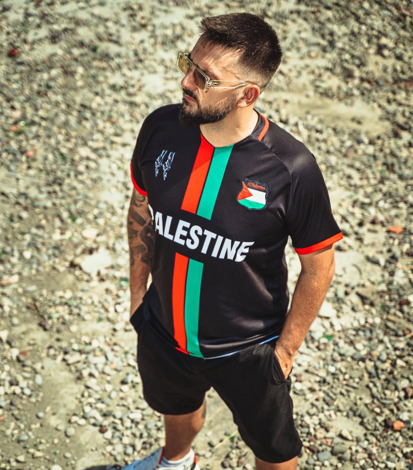 Camiseta Futbol Palestina con Mapa 11