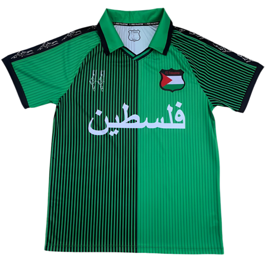 Maillot Palestine Football 2025 Green Retro