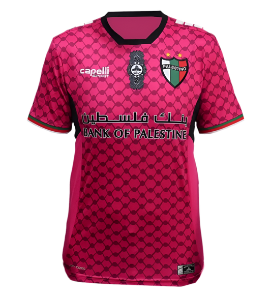 Camiseta Rosa Club deportivo Palestino Chile 2024 2025