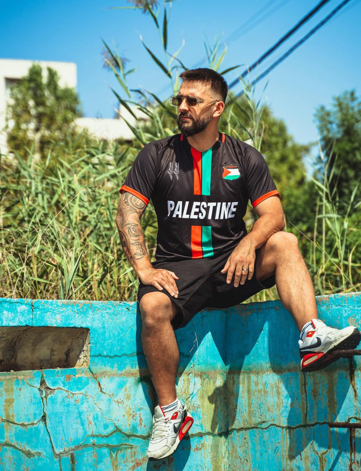 Camiseta Futbol Palestina con Mapa 11