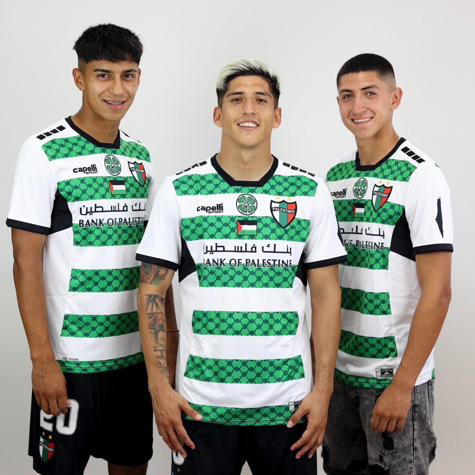 Camiseta Oficial Capelli Palestino Chile Tercera Celtic X Green brigade palestina 2024