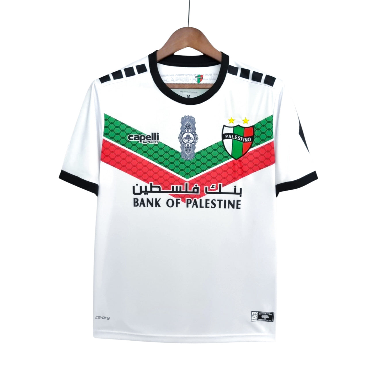 Camiseta Blanca Palestino Fútbol Chile oficial 2022 / 2023