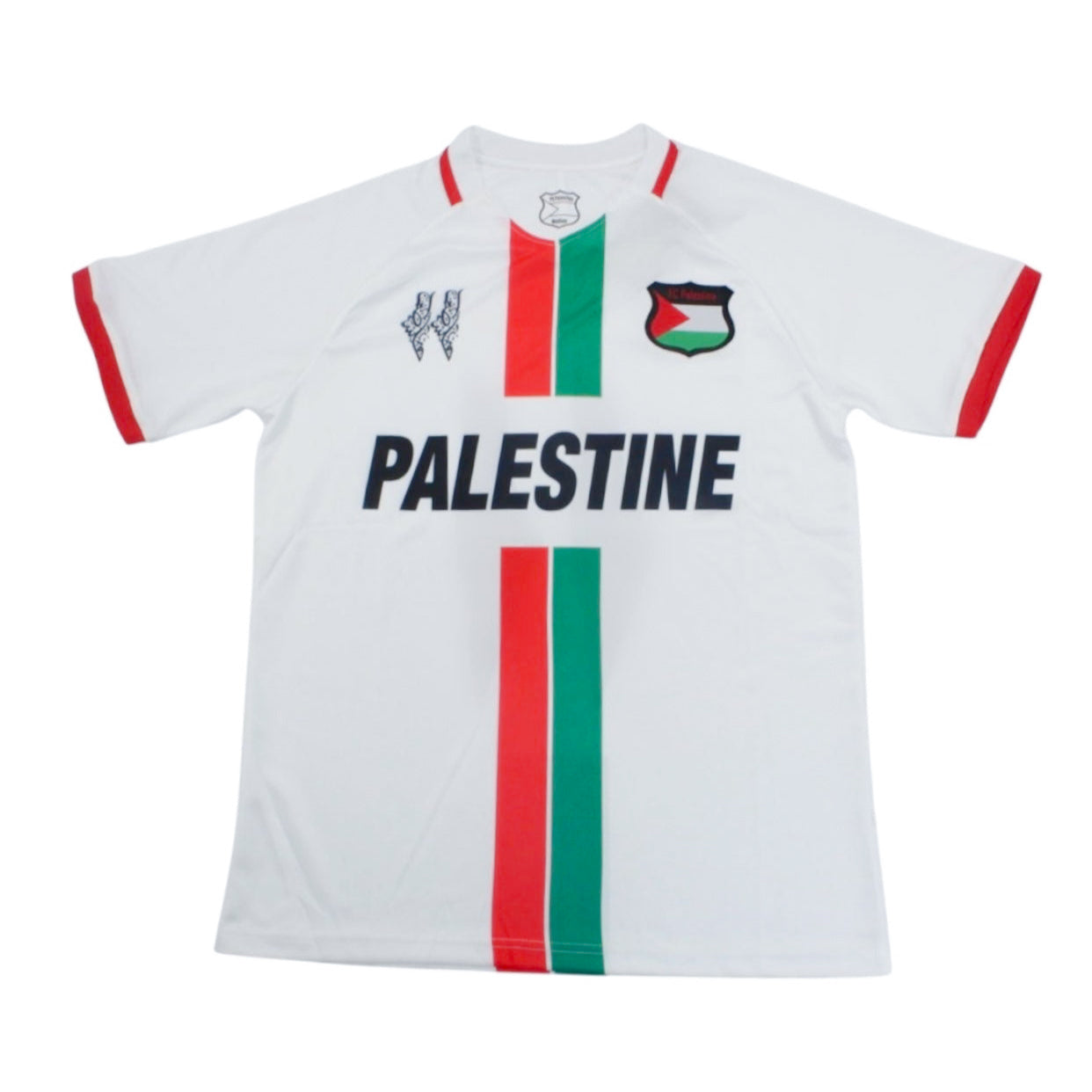 Camiseta Palestina Fútbol 2025 con Mapa 11 Blanca