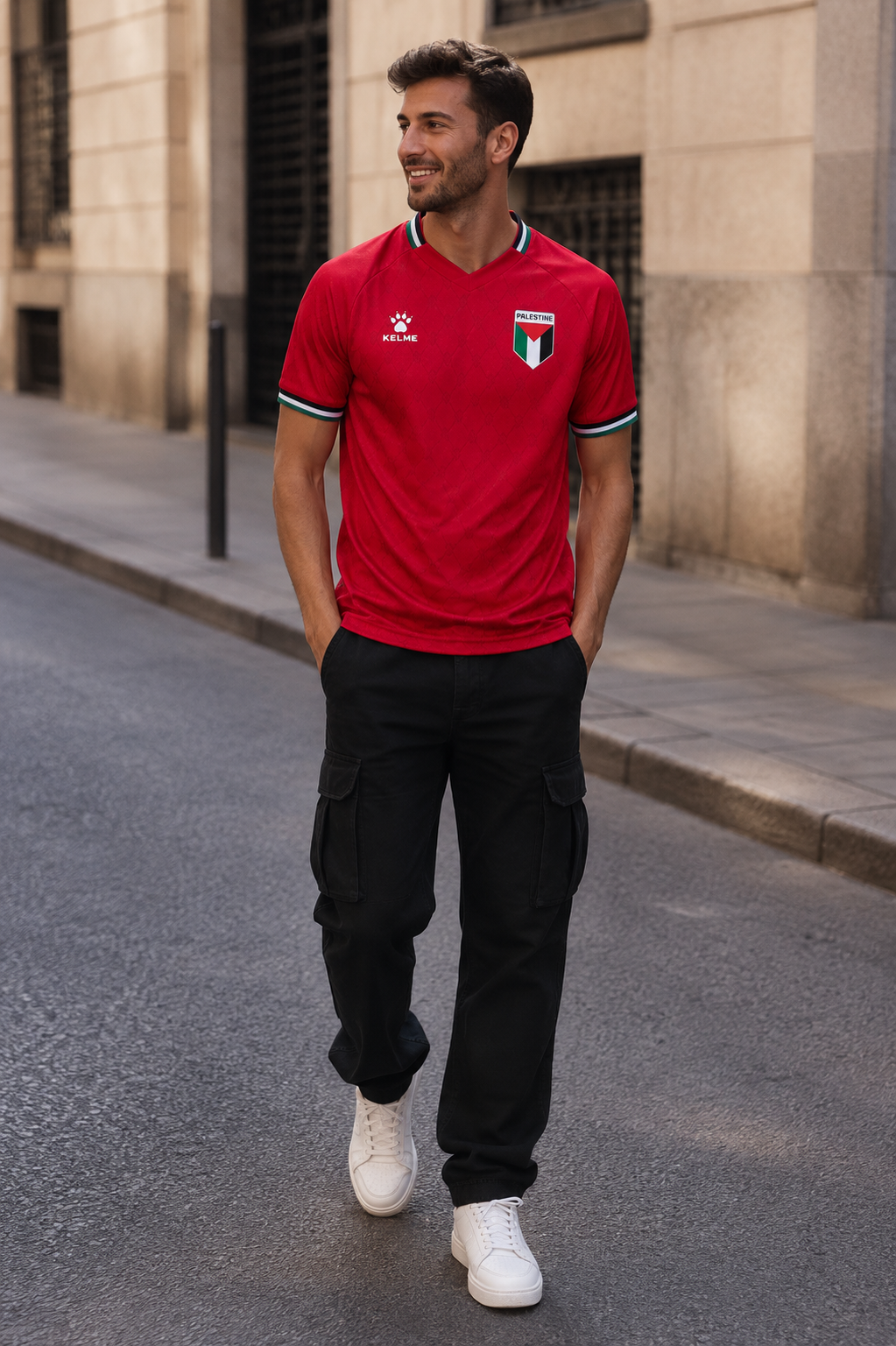 Camiseta Selección Palestina de Fútbol Oficial Local 2025 / 2026 – Kelme