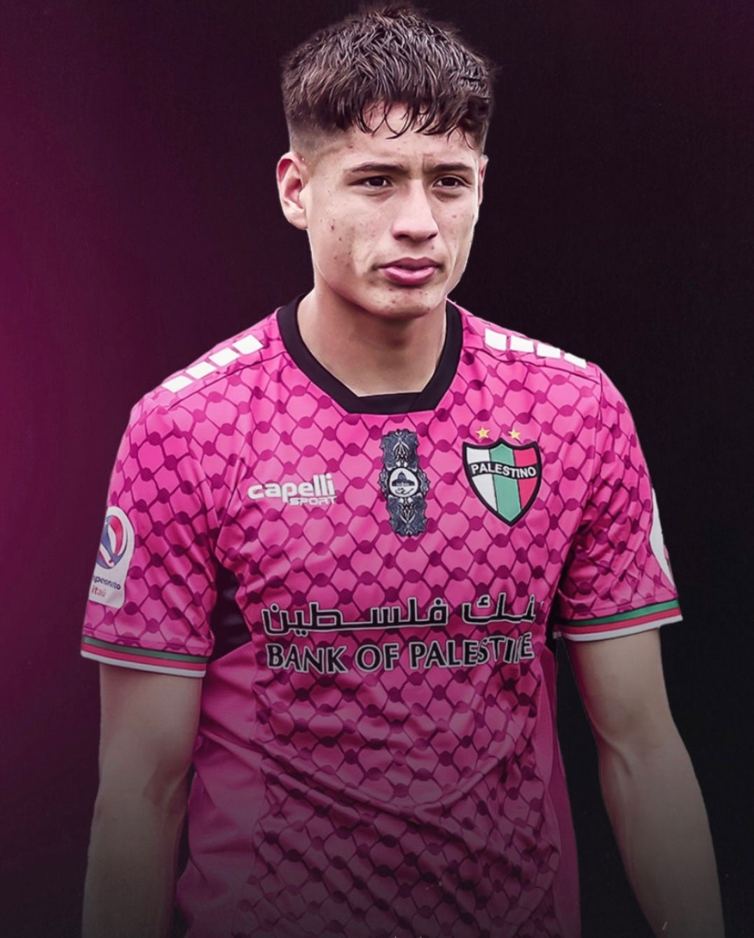 Camiseta Rosa Club deportivo Palestino Chile 2024