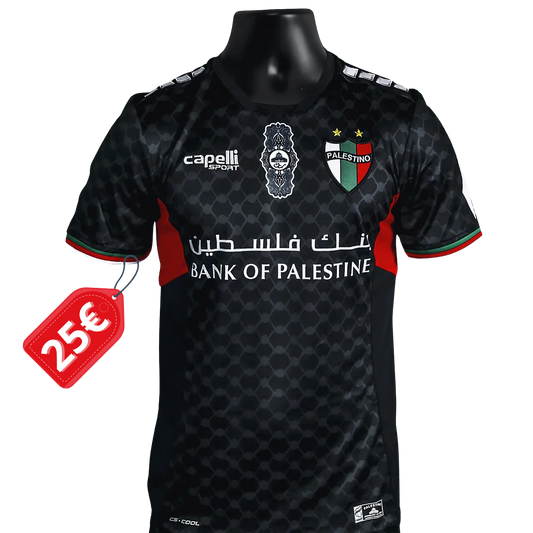 Camiseta Palestino Chile Oficial Visitante Negra 2024 / 2025