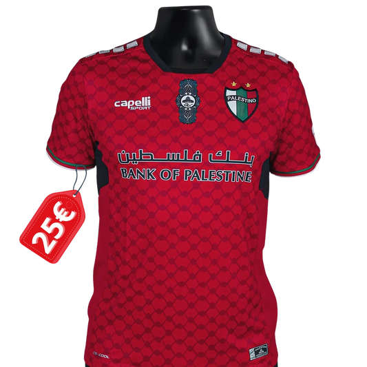 Camiseta Palestino Roja fútbol chile 2024 2025 Capelli Sport