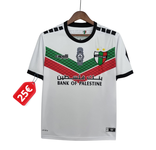 Camiseta Palestino blanca fútbol chile 2020 2021 2022 2023 2024 2025 Capelli Sport