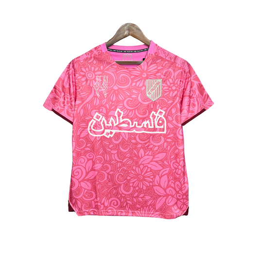  T-shirt Fc Palestina Official Pink Jersey 2024 / 2025