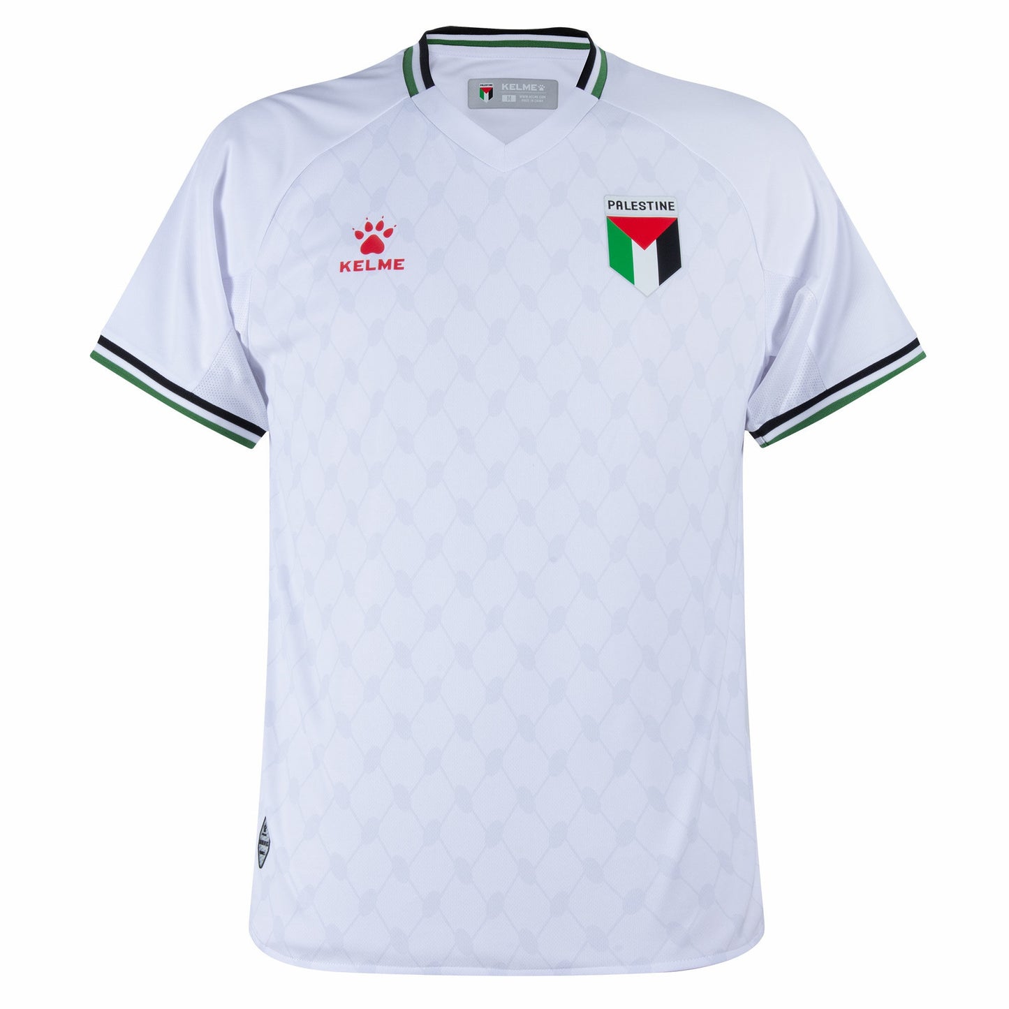 Official Palestine National Team Away Football Shirt 2025 – Kelme
